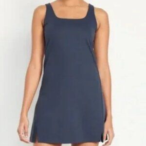NWT Old Navy Active Wear Dress with Built in Shorts and Bra  Navy Blue Size M